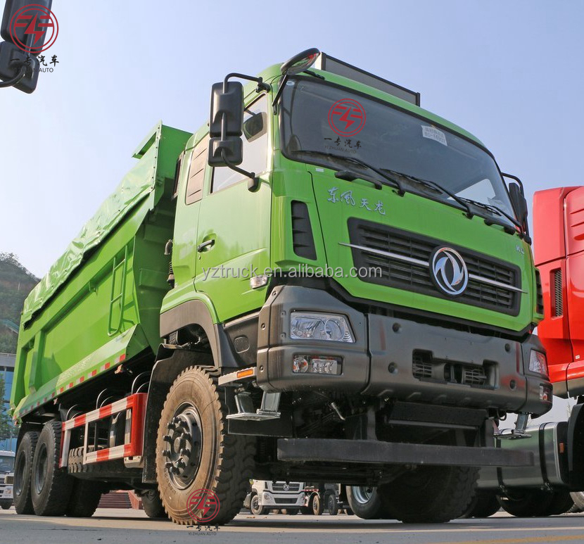 21T U-Shaped Cargo Box 6x4 Muck Ore Tipper Truck Dongfeng With Cummins Engine