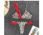 Womail Alluring Biquini Leopard Printed Bikini Push-Up Padded Swimwear Women's