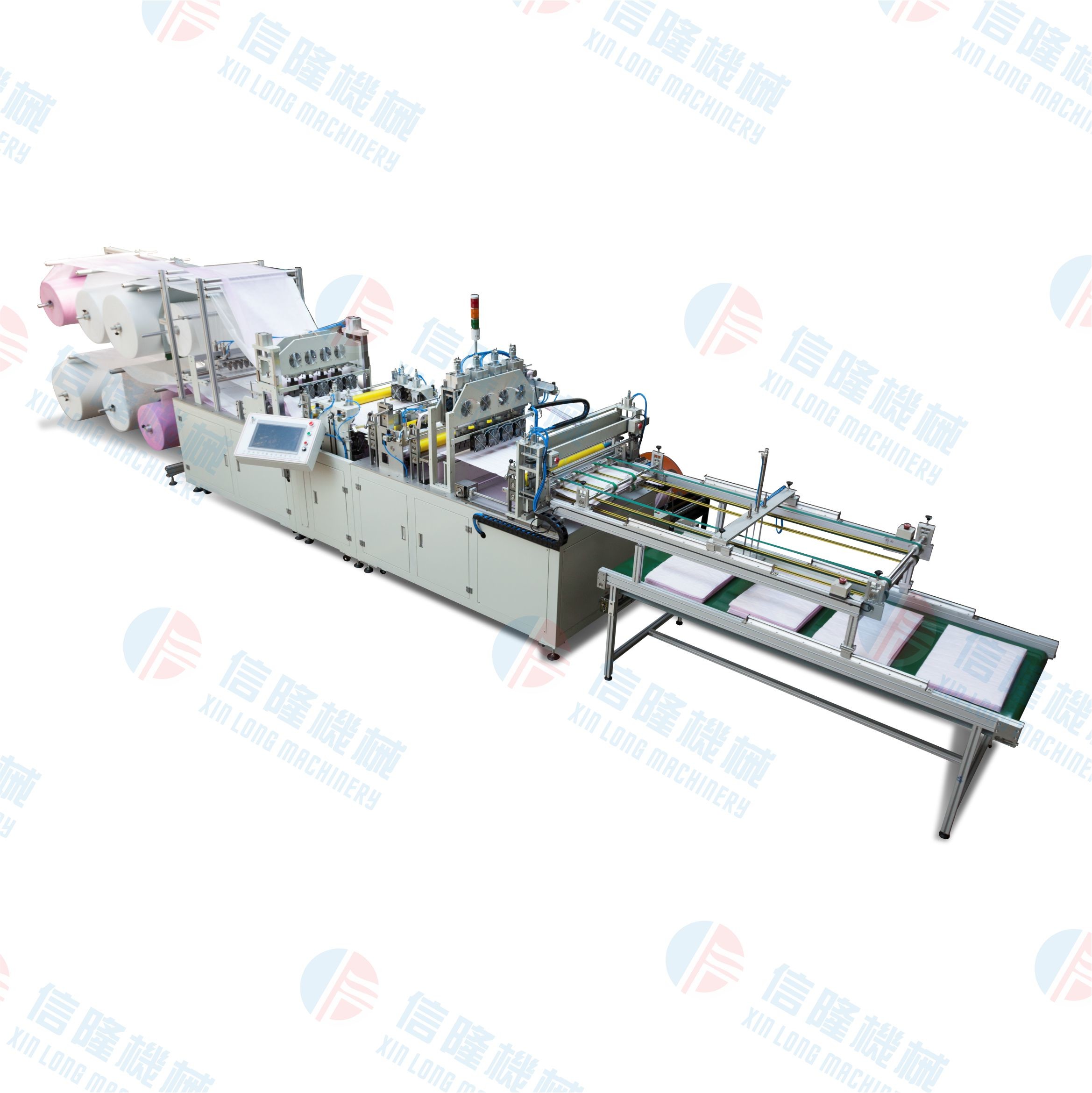 Energy-Saving Silent And Full-Automatic Ultrasonic External Trapezoidal Air Filtration Bag-Making Equipment