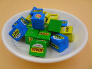 Wholesale Large Sugar Cubes / Cube Shaped Candy Crispy Feeling Green Snack Foods from china suppliers