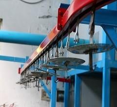 Wholesale 1.2mm Steel Automated Powder Coating Line High Speed Industrial Powder Coating Systems from china suppliers