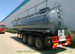 Heavy Duty Chemical Tank Trailers For 30 - 45MT Sodium Hydroxide Transportation
