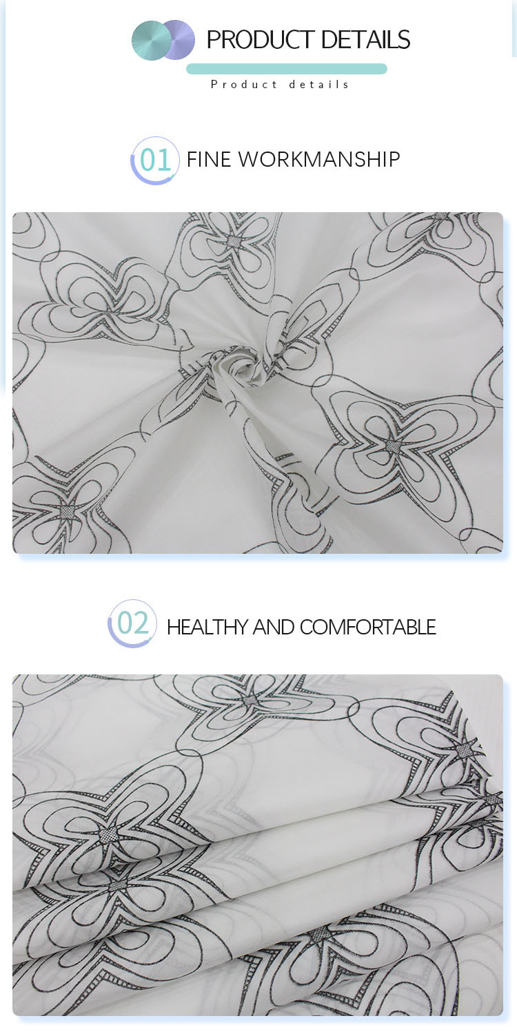 100gsm 100% Polyester Mattress Fabric Warp Knitting Digital Printing Chemical Fiber Fabric