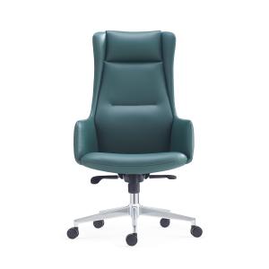 Wholesale Dark Green Executive Leather Office Chair Upholstery Armrest from china suppliers