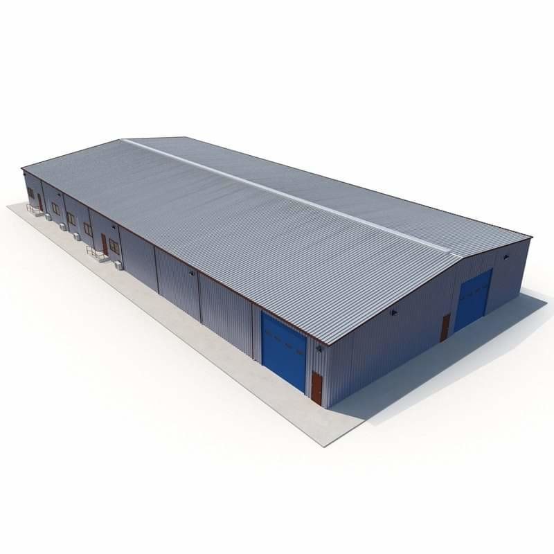 Hot Dip Galvanized Steel Structure Warehouse Hangar Construction Design Steel Concrete Panel Building Chinese Prefabricated