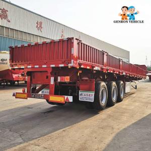 Wholesale Cargo Transportation 3 Axles 50T 1500mm Sideboard Trailer from china suppliers