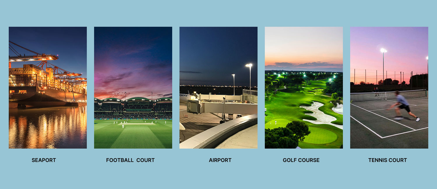 150W IP66 LED Flood Light With Aluminum Bracket And Glare Free Design