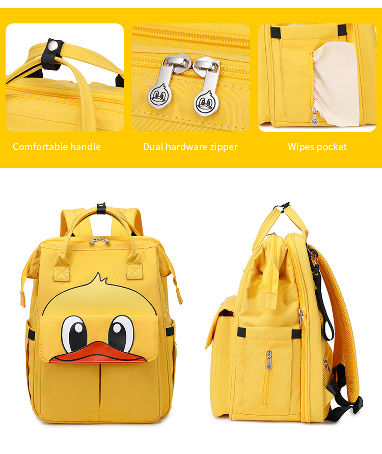 Fashion Mommy Diaper Bag backpack with USB Convenient Storage Large Capacity