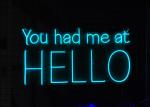 EU Plug 10cm 12VDC Led Neon Signs For Sweethearts