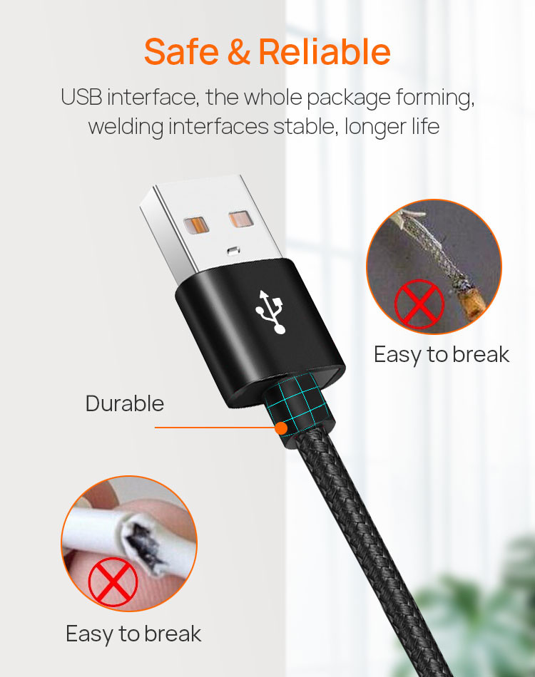 OEM 2M USB Type C Data Transfer Cable Fast Charging