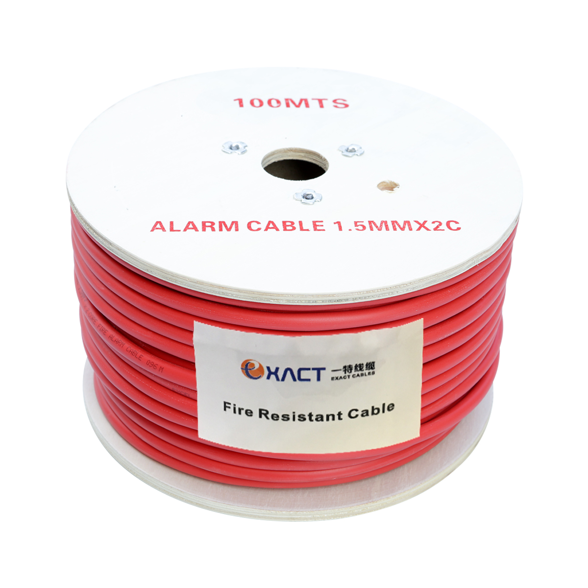 Fire Resistant Fire Rated Alarm Cable 2 Cores 1/0.5tc mm Drain Wire Shielded Pair