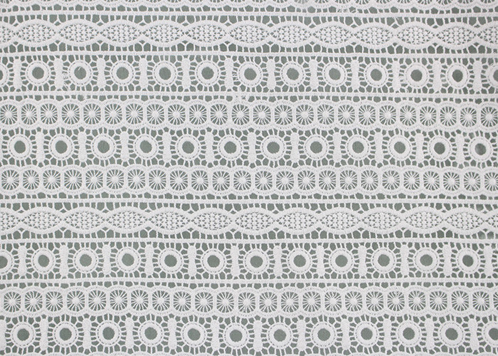 Embroidered Guipure Water Soluble Lace Cotton Chemical Lace Fabric For Clothing