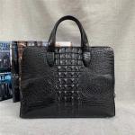 Authentic Real Crocodile Skin Password Coded Businessmen Briefcase Laptop Bag