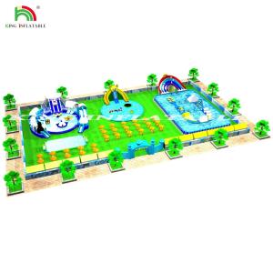 Wholesale Outdoor Children Water Park Pool Inflatable Water Park Commercial Amusement Park For Kids Jump Fun from china suppliers