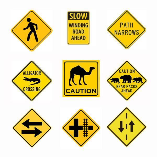 Custom Australian Animal Deer Camel Kangaroo Crossing Reflective Caution Sign
