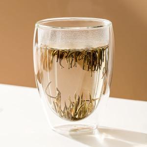 Wholesale Mouth Blown 12 Oz Double Wall Drinking Glass Coffee Cups 342ml Borosilicate Glass from china suppliers