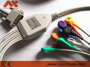 Wholesale Philips Ecg Lead Cable 9293-033-50 Ecg Machine Cable AHA Snap from china suppliers