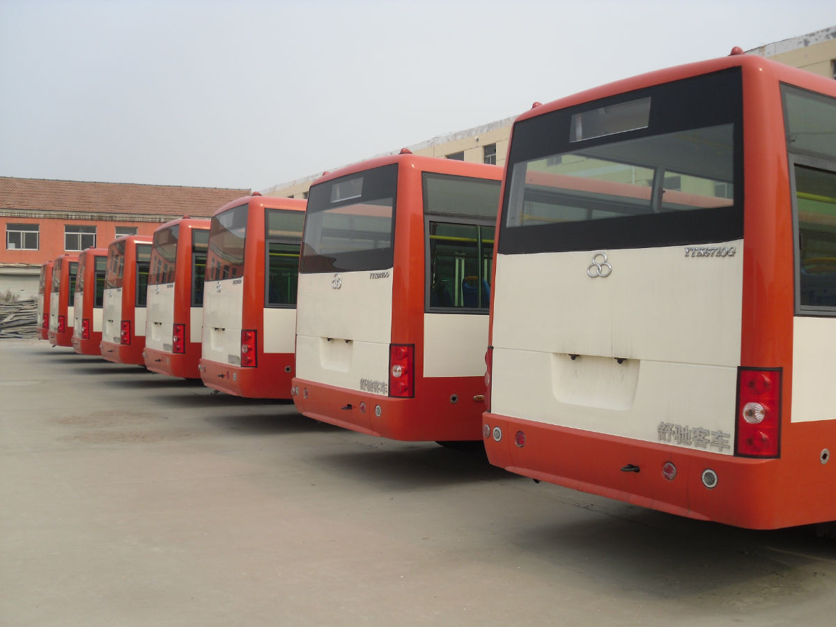 50-60 Seats Public Transportation Bus , City Service Bus With Pull - Push Windows