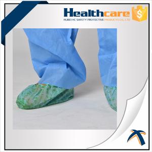 Wholesale Eco Friendly Anti Slip Disposable Shoe Cover , PP Blue Medical Disposable Foot Covers from china suppliers