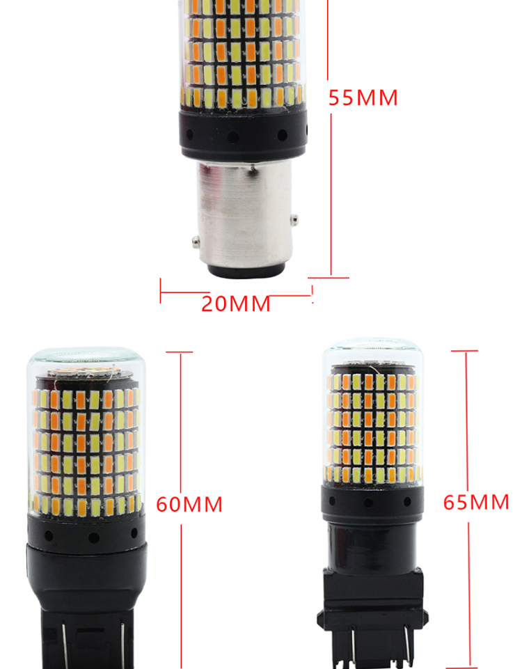 168smd Reversing Car Turn Signal Lights 12v Universal Led Fog Lights 30w
