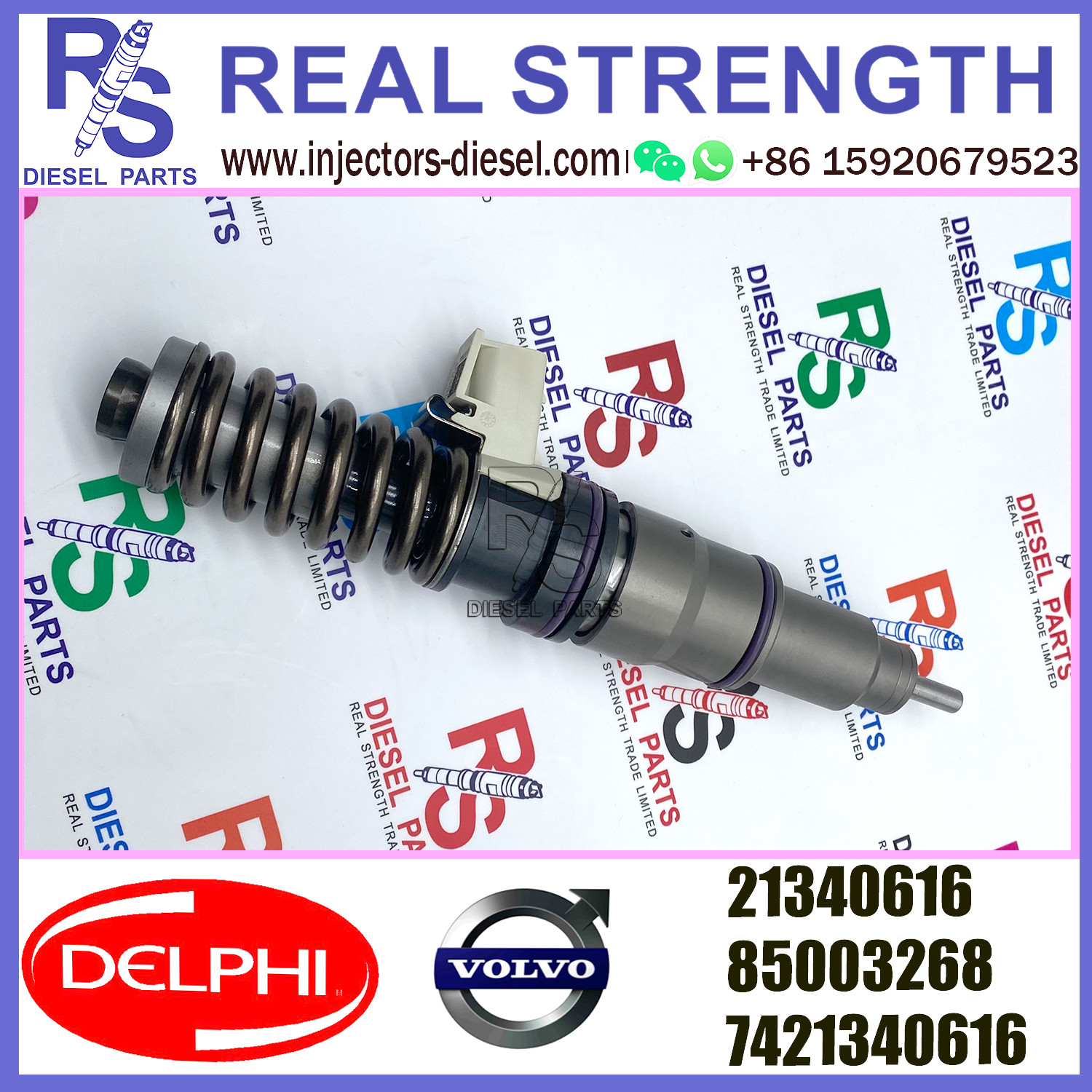 4 Pin V-O-L-V Diesel Injector 21340616 7421340616 85003268 For MD13 EURO 5 LOW POWER