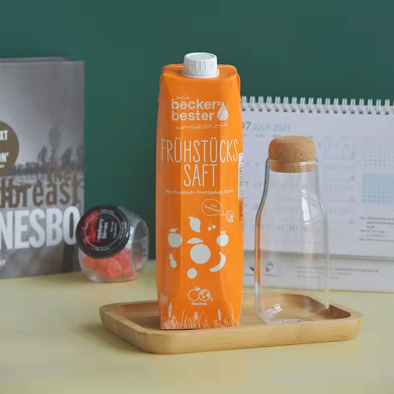 Juice Food Packaging Box Food Grade Paper For 330ML 500ML 1L