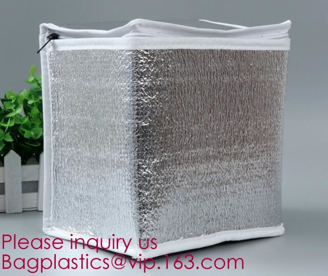 Promotional Custom Printed Disposable Non Woven Tote Lunch Thermal Insulated Food Deliver Cooler Bag, BAGEASE, BAGPLASTI