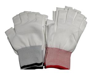 Wholesale Half Finger Seamless Polyester Liner Gloves Reusable For Cleanroom from china suppliers