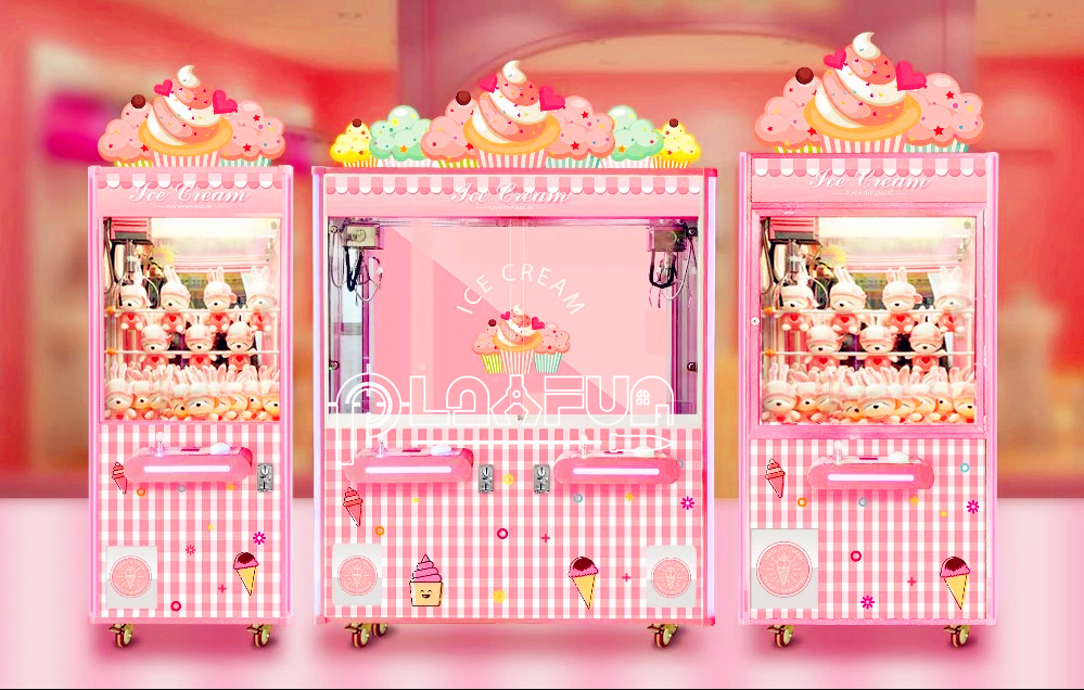 Popular Coin Operated Arcade Crane Dolls Toy Pusher Claw Machine for Sale