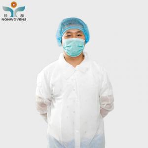 China Dust Suit Uniform Disposable Lab Coat Single Use Lab Work Clothes Surgical Hospital on sale