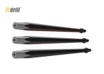 Steel Tapered Rock Drill Rods , Durable H25 Hex Tapered Hollow Drill Rods