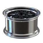 2 Piece 22 Inch Deep Dish Rims Wheels Gloss Black ET30 5x130 PCD