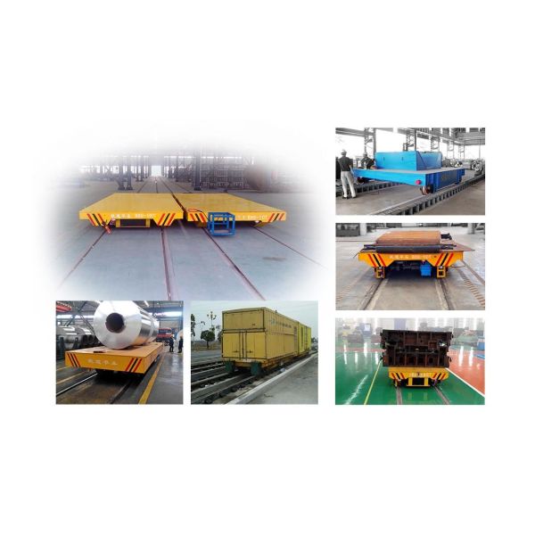 Customized Power Supply 1-50 Ton Motorized Transfer Trolley Electric Rail Transfer Cart
