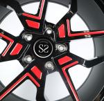 sae j2530 wheels red and black two colors 18inch 19inch alloy wheels for X5