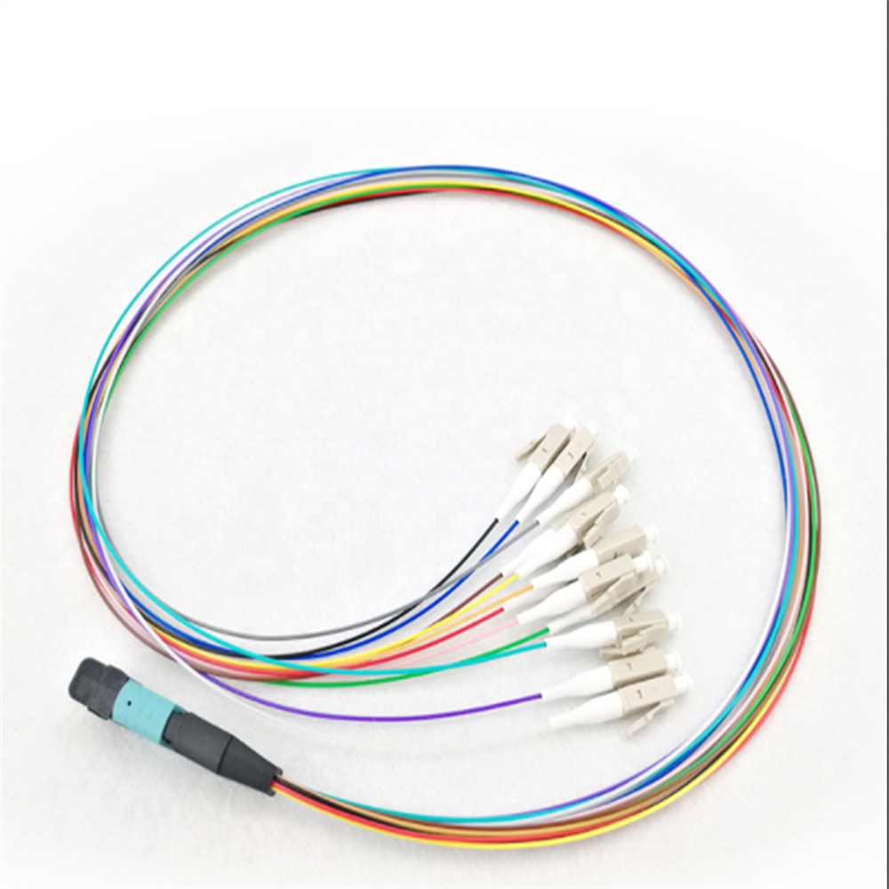 For Data Center OM4 Erika Violet 8/12/24 core MPO/MTP Trunk Fiber Optic Cables