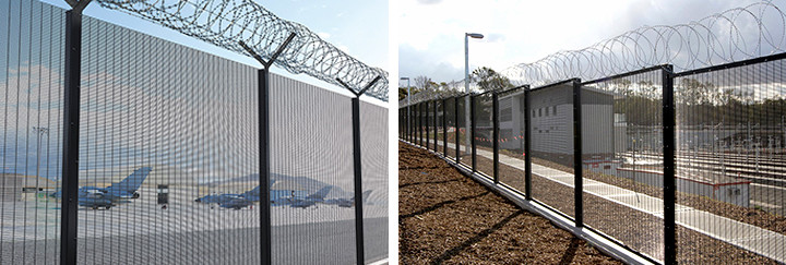 Galvanized 358 Anti Cut Security Fencing For Airport 60mm X 60mm Post