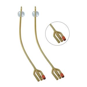 Wholesale Yellow Drainage 3 Port Latex Foley Catheter Tube Disposable from china suppliers