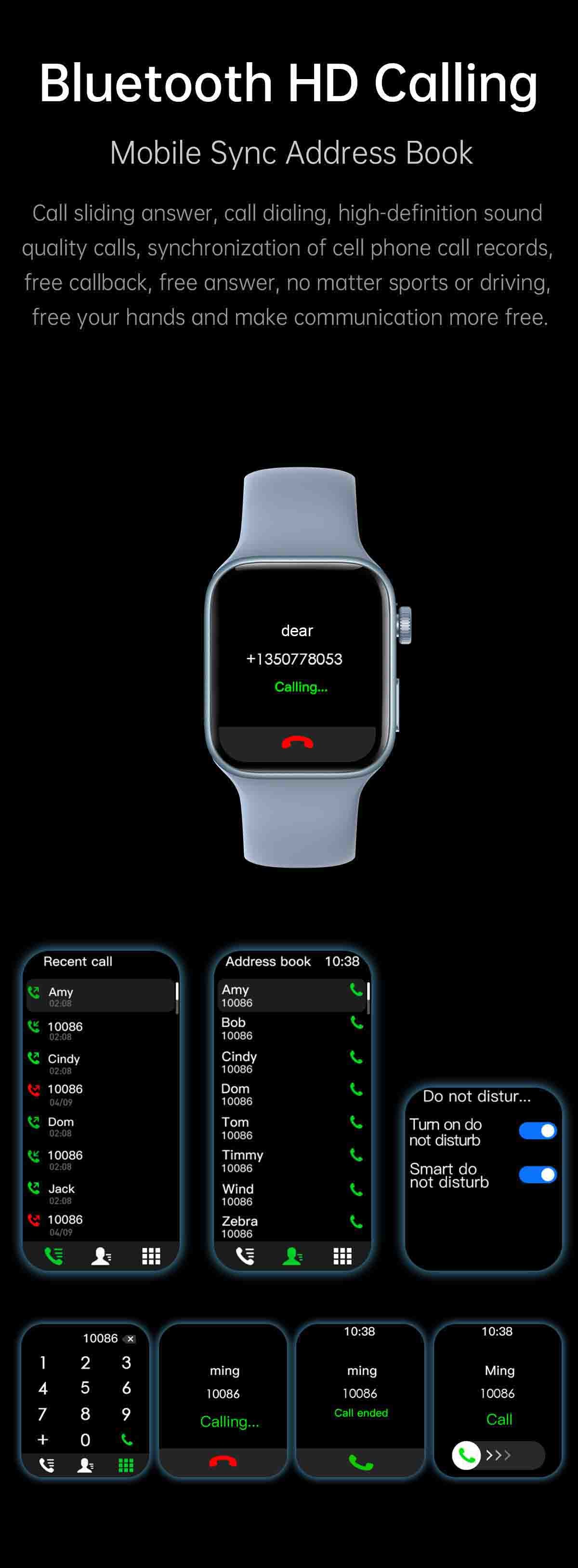 IPS Men Waterproof Android Watch Smart Watch N76 320x240