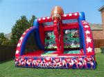 Pvc Inflatable Sports Games Carnival First Down Football Toss Game For Kids And