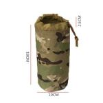 Sports Water Bottles Pouch Bag, Tactical Drawstring Molle Water Bottle Holder
