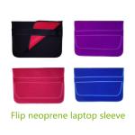 Unique Neoprene PC Laptop Sleeve Bags 17 Inch Flip Style With Elastic Band