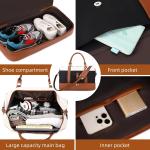 Cavas Weekender Carry on Duffel Travel Bag with Leather Shoes Compartment for