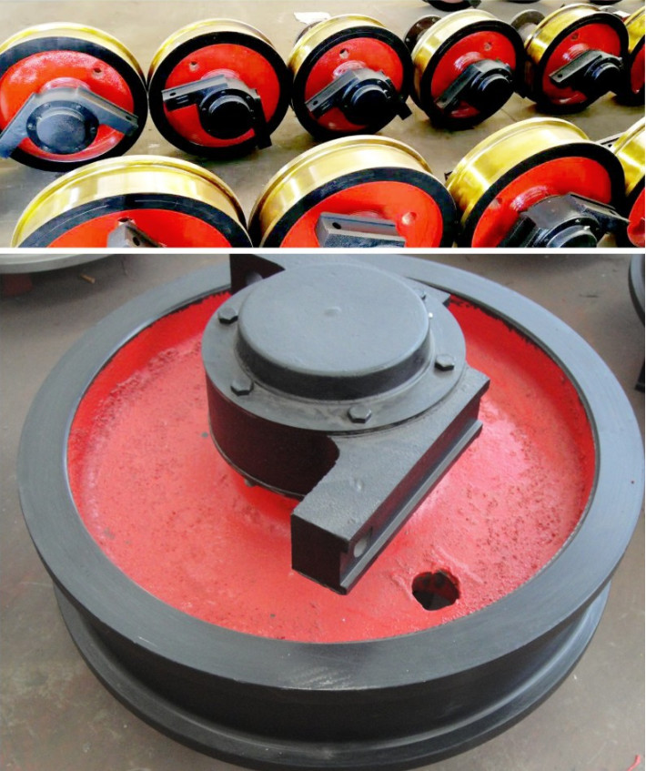 Universal Crane Trolley Wheels Simple Structure Compact Layout Stable Operation