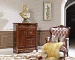 Reddish Brown Elegant Coffee Modern Classic Leisure Armchair European Style Arm