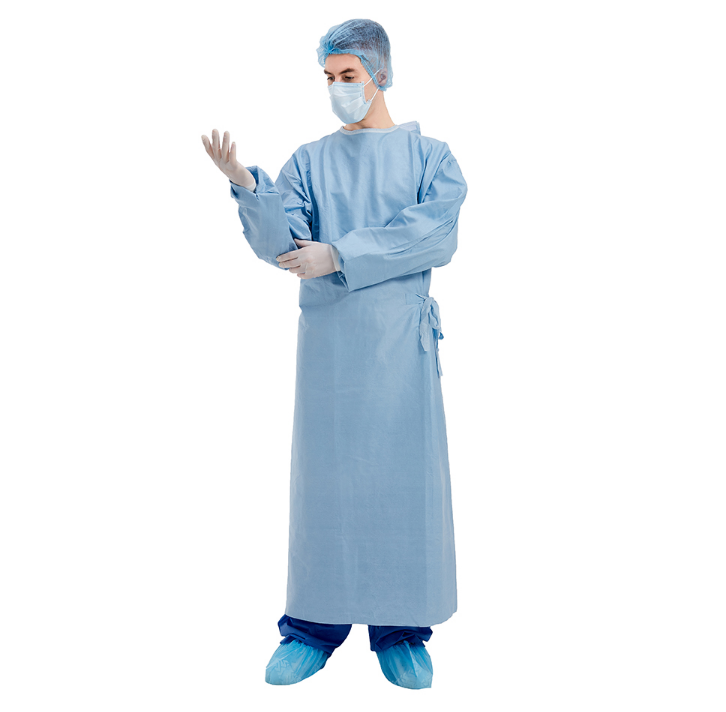 OEM Patient Surgery Gown , Non Woven Surgical Gown 115x127cm S