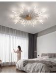 Nordic fireworks ceiling lamp bedroom living room LED black ceiling lights