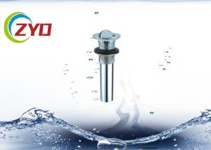 Wholesale Bathroom Bathtub Sink Drain Pipe Without Overflow Hole Stainless Steel Material from china suppliers