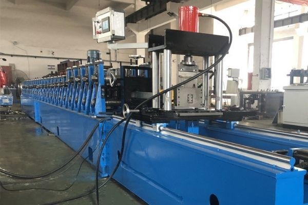 Full Automation Goils Steel Silo Roll Forming Machine With PLC System 30m/Min