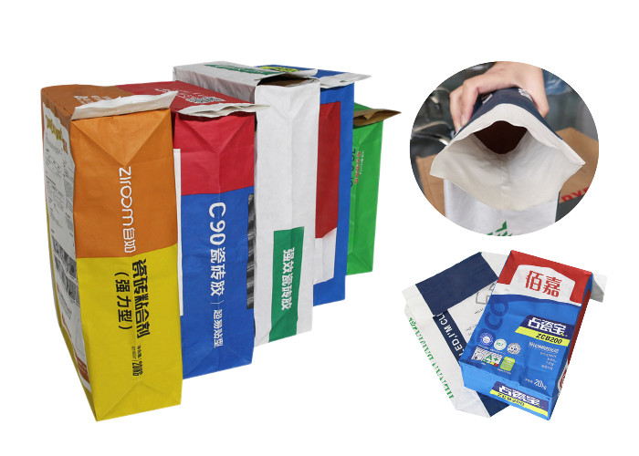 20kg 25kg Multiwall Kraft Paper Bags Powder Potato Starch Packaging