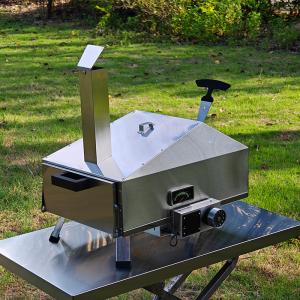 Wholesale 12 inch Outdoor Wood Pellet Pizza Oven with Thermometer Wood Burning Pizza Stone &amp; Peel Cutter from china suppliers